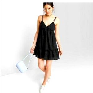 Black Lacey Eyelet Dress